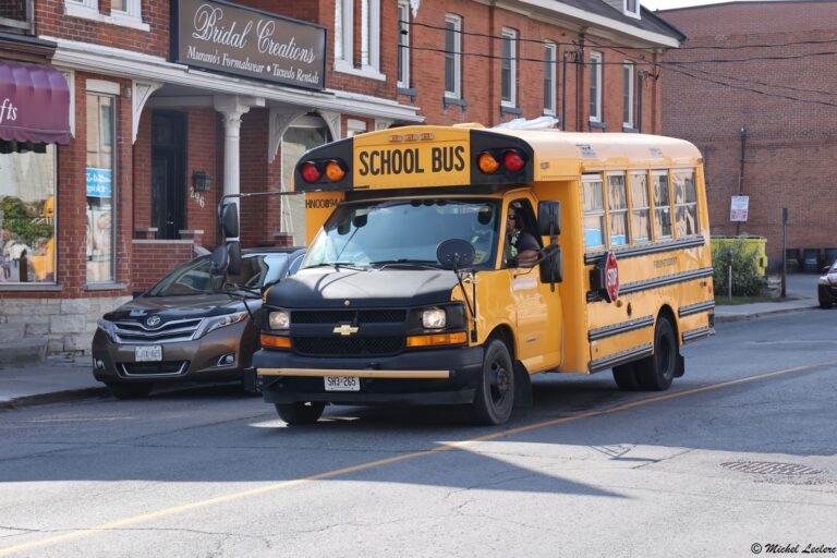 photo of a typical school bus in Canada